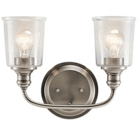 Bathroom Lighting (2 Bulbs) 15" Width Bathroom Lighting (2 Bulbs) 15" Width