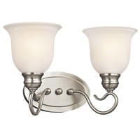 Bathroom Lighting (2 Bulbs) 14-3/4" Width Bathroom Lighting (2 Bulbs) 14-3/4" Width