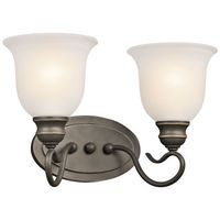 Bathroom Lighting (2 Bulbs) 14-3/4" Width Bathroom Lighting (2 Bulbs) 14-3/4" Width