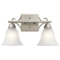 Bathroom Lighting (2 Bulbs) 16-3/4" Width Bathroom Lighting (2 Bulbs) 16-3/4" Width