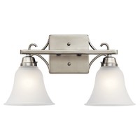 Bathroom Lighting (2 Bulbs) 16-3/4" Width Bathroom Lighting (2 Bulbs) 16-3/4" Width