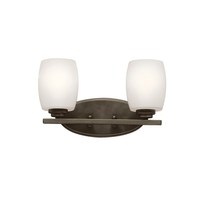 Bathroom Lighting (2 Bulbs) 14-1/4" Width Bathroom Lighting (2 Bulbs) 14-1/4" Width