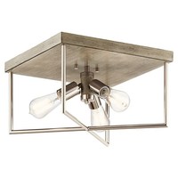 Flush Mount Ceiling Light 14" Width