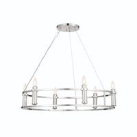 Mid Sized Chandelier 33-1/4" Width