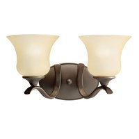 Bathroom Lighting (2 Bulbs) 15" Width