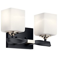 Bathroom Lighting (2 Bulbs) 13-1/2" Width Bathroom Lighting (2 Bulbs) 13-1/2" Width