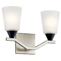 Bathroom Lighting (2 Bulbs) 14-1/4" Width