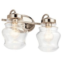Bathroom Lighting (2 Bulbs) 15" Width