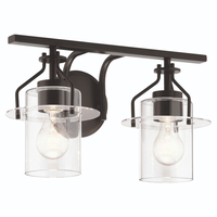 Bathroom Lighting (2 Bulbs) 16" Width