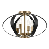 Flush Mount Ceiling Light 17-3/4" Width