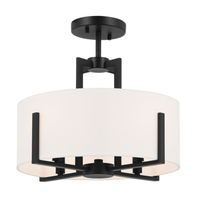 Semi Flush Mount 15-1/2" Width