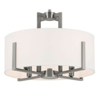 Semi Flush Mount 15-1/2" Width