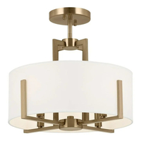 Semi Flush Mount 15-1/2" Width