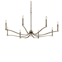 Large Foyer Chandelier 52" Width