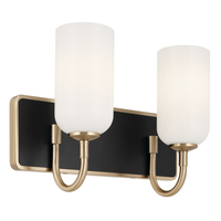 Bathroom Lighting (2 Bulbs) 14-1/4" Width