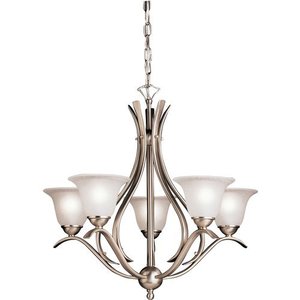 KK10320NI Dover Mid Sized Chandelier Chandelier - Brushed Nickel KK10320NI Dover Mid Sized Chandelier Chandelier - Brushed Nickel
