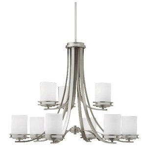 KK1674NI Hendrik Large Foyer Chandelier Chandelier - Brushed Nickel KK1674NI Hendrik Large Foyer Chandelier Chandelier - Brushed Nickel