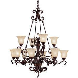 KK2092CZ Wilton Large Foyer Chandelier Chandelier - Carre Bronze KK2092CZ Wilton Large Foyer Chandelier Chandelier - Carre Bronze