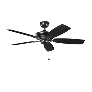 KK310192SBK Canfield Large Fan (52'' to 59'') Ceiling Fan - Satin Black KK310192SBK Canfield Large Fan (52'' to 59'') Ceiling Fan - Satin Black