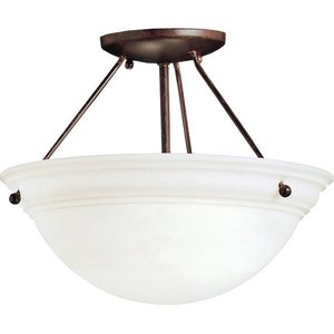 KK3718TZ Cove Molding Top Glass Semi Flush Mount Ceiling Light - Tannery Bronze KK3718TZ Cove Molding Top Glass Semi Flush Mount Ceiling Light - Tannery Bronze