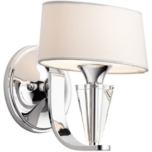 KK42028CH Crystal Persuasion 1 Bulb Wall Sconce - Chrome KK42028CH Crystal Persuasion 1 Bulb Wall Sconce - Chrome