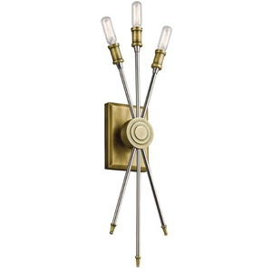 KK42203NBR Doncaster Multi Bulb Wall Sconce - Natural Brass KK42203NBR Doncaster Multi Bulb Wall Sconce - Natural Brass