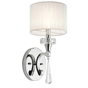 KK42634CH Parker Point 1 Bulb Wall Sconce - Chrome KK42634CH Parker Point 1 Bulb Wall Sconce - Chrome