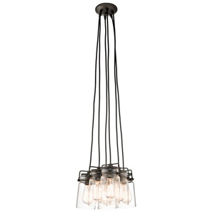 KK42877OZ Brinley Multi Light Pendant Light - Olde Bronze KK42877OZ Brinley Multi Light Pendant Light - Olde Bronze