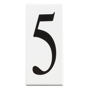 KK4305 Utilitarian Address Number Door Accessory - White KK4305 Utilitarian Address Number Door Accessory - White