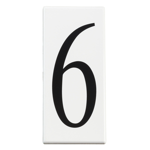 KK4306 Utilitarian Address Number Door Accessory - White KK4306 Utilitarian Address Number Door Accessory - White