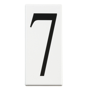 KK4307 Utilitarian Address Number Door Accessory - White KK4307 Utilitarian Address Number Door Accessory - White