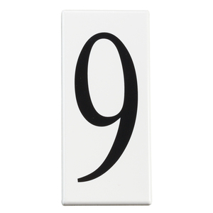 KK4309 Utilitarian Address Number Door Accessory - White KK4309 Utilitarian Address Number Door Accessory - White