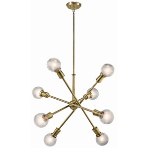 KK43118NBR Armstrong Mid Sized Chandelier Chandelier - Natural Brass KK43118NBR Armstrong Mid Sized Chandelier Chandelier - Natural Brass