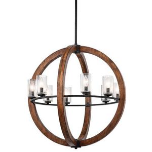 KK43190AUB Grand Bank Mid Sized Chandelier Chandelier - Auburn Stained KK43190AUB Grand Bank Mid Sized Chandelier Chandelier - Auburn Stained