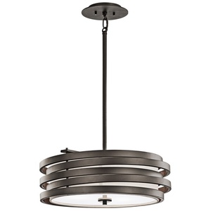 KK43301OZ Roswell Drum Pendant Pendant Light - Olde Bronze KK43301OZ Roswell Drum Pendant Pendant Light - Olde Bronze