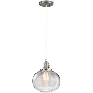 KK43852NI Avery Mini-Pendant Pendant Light - Brushed Nickel KK43852NI Avery Mini-Pendant Pendant Light - Brushed Nickel