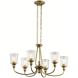 KK43947NBR Waverly Mid Sized Chandelier Chandelier - Natural Brass KK43947NBR Waverly Mid Sized Chandelier Chandelier - Natural Brass