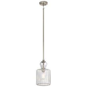 KK43954NI Riviera Mini-Pendant Pendant Light - Brushed Nickel KK43954NI Riviera Mini-Pendant Pendant Light - Brushed Nickel