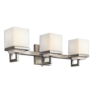 KK45139NI Metro Park 3 Bulb Bathroom Lighting - Brushed Nickel KK45139NI Metro Park 3 Bulb Bathroom Lighting - Brushed Nickel