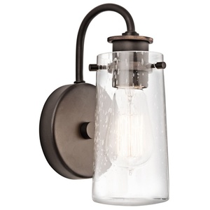 KK45457OZ Braelyn 1 Bulb Wall Sconce - Olde Bronze KK45457OZ Braelyn 1 Bulb Wall Sconce - Olde Bronze