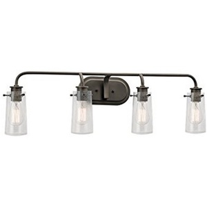 KK45460OZ Braelyn 4 or More Bulb Bathroom Lighting - Olde Bronze KK45460OZ Braelyn 4 or More Bulb Bathroom Lighting - Olde Bronze