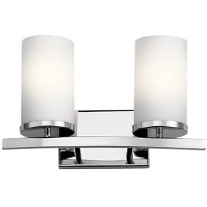 KK45496CH Crosby 2 Bulb Bathroom Lighting - Chrome KK45496CH Crosby 2 Bulb Bathroom Lighting - Chrome