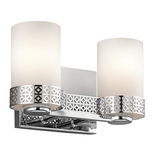 KK45559CH Contessa 2 Bulb Bathroom Lighting - Chrome KK45559CH Contessa 2 Bulb Bathroom Lighting - Chrome
