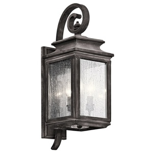 KK49502WZC Wiscombe Park Entrance Outdoor Wall Light - Weathered Zinc KK49502WZC Wiscombe Park Entrance Outdoor Wall Light - Weathered Zinc
