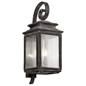 KK49504WZC Wiscombe Park Entrance Outdoor Wall Light - Weathered Zinc KK49504WZC Wiscombe Park Entrance Outdoor Wall Light - Weathered Zinc