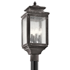 KK49506WZC Wiscombe Park Post Light Post Lights - Weathered Zinc KK49506WZC Wiscombe Park Post Light Post Lights - Weathered Zinc