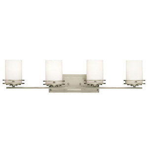 KK5079NI Hendrik 4 or More Bulb Bathroom Lighting - Brushed Nickel KK5079NI Hendrik 4 or More Bulb Bathroom Lighting - Brushed Nickel