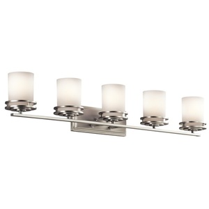 KK5085NI Hendrik 4 or More Bulb Bathroom Lighting - Brushed Nickel KK5085NI Hendrik 4 or More Bulb Bathroom Lighting - Brushed Nickel