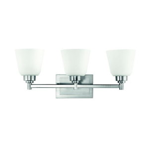 KK5150NI Berwick 3 Bulb Bathroom Lighting - Brushed Nickel KK5150NI Berwick 3 Bulb Bathroom Lighting - Brushed Nickel