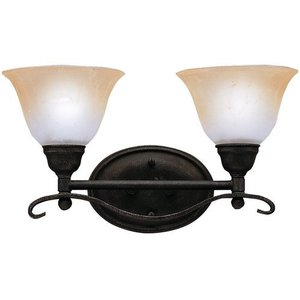 KK5972DBK Pomeroy 2 Bulb Bathroom Lighting - Distressed Black KK5972DBK Pomeroy 2 Bulb Bathroom Lighting - Distressed Black